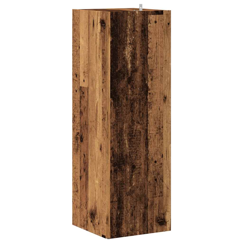 Mobile Angolare Legno Antico 33x33x100 cm Legno Multistrato | homemem39