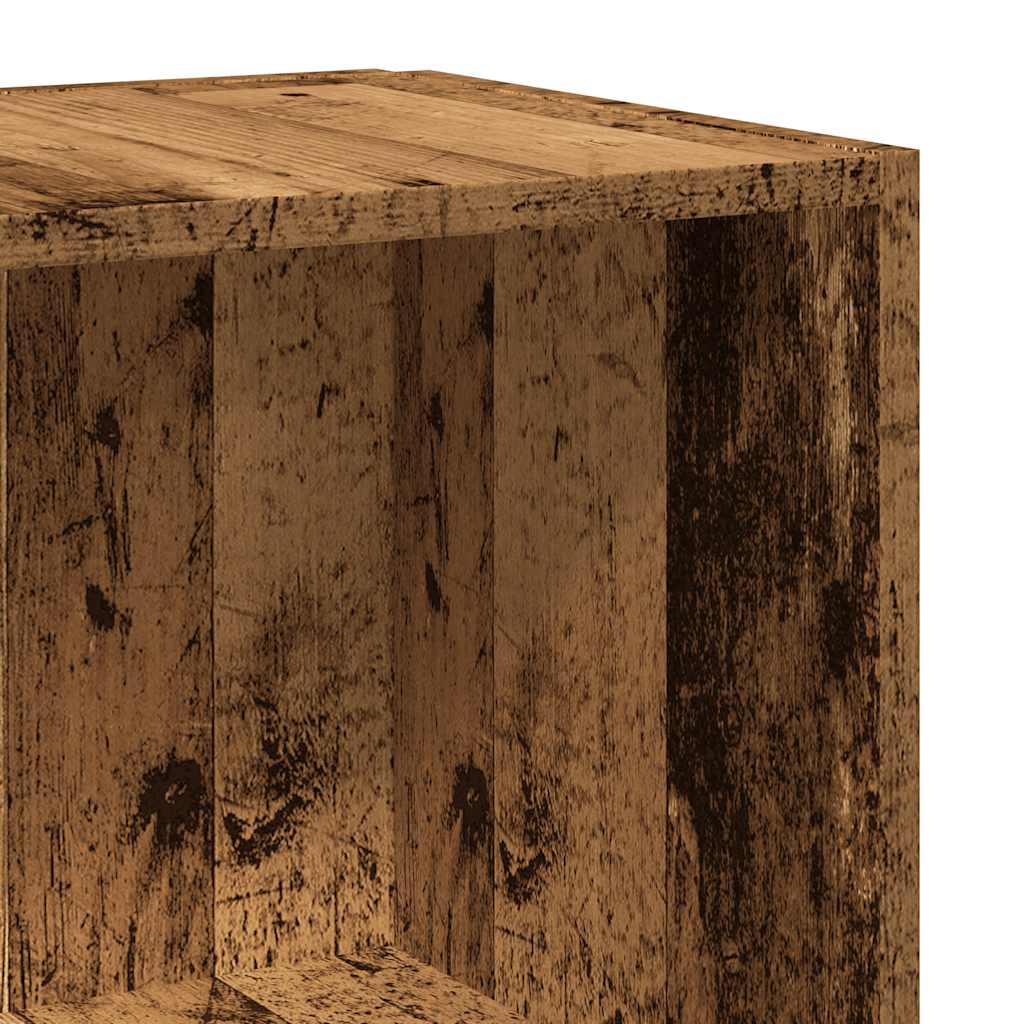 Mobile Angolare Legno Antico 33x33x100 cm Legno Multistrato | homemem39