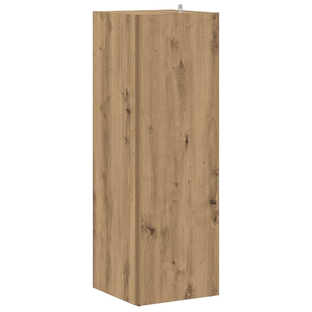 Mobile Angolare Rovere Artigianale 33x33x100 cm in Truciolato