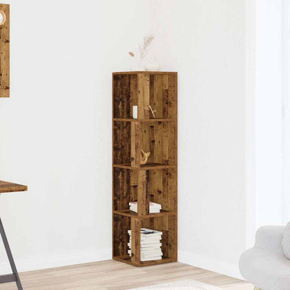 Scaffale Angolare Legno Vecchio 33x33x132 cm in Truciolato