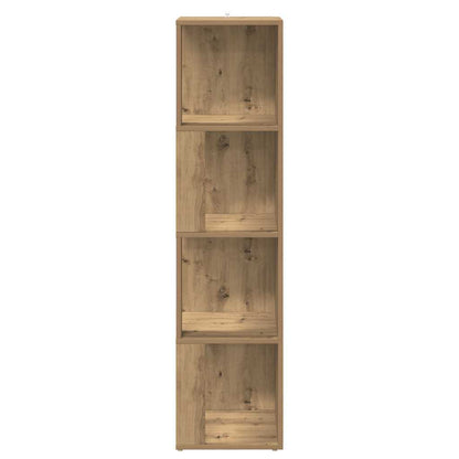 Scaffale Angolare Rovere Artigianale 33x33x132 cm in Truciolato