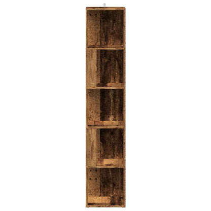 Mobile Angolare Legno Antico 33x33x165 cm in Truciolato | homemem39