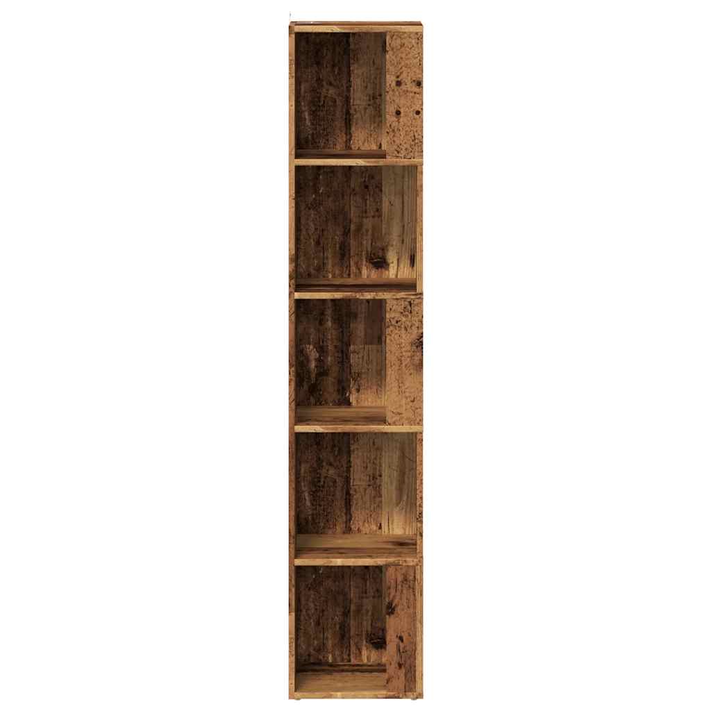 Mobile Angolare Legno Antico 33x33x165 cm in Truciolato