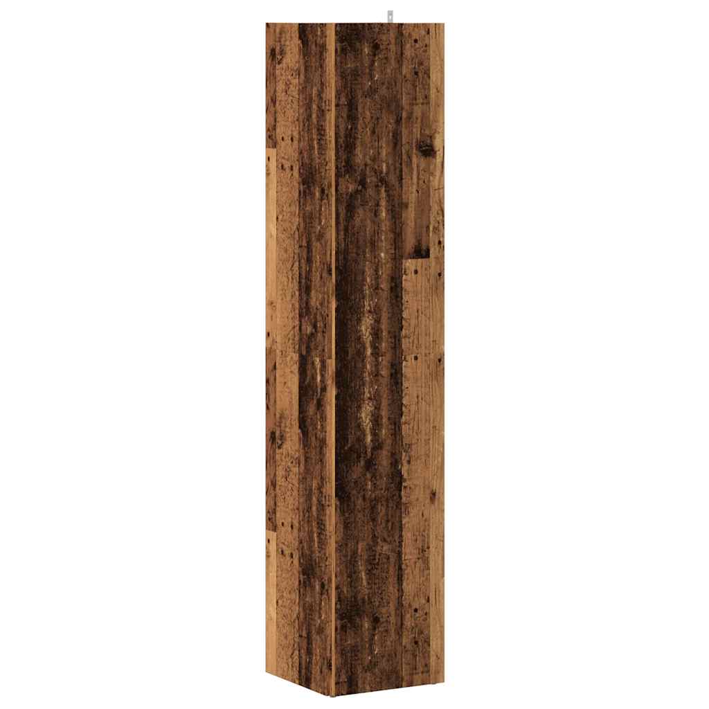 Mobile Angolare Legno Antico 33x33x165 cm in Truciolato | homemem39