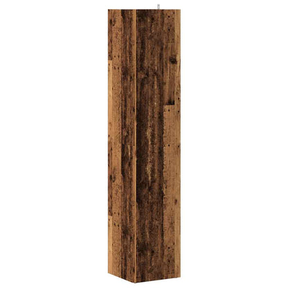 Mobile Angolare Legno Antico 33x33x165 cm in Truciolato | homemem39