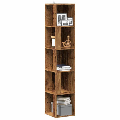 Mobile Angolare Legno Antico 33x33x165 cm in Truciolato | homemem39