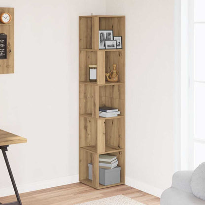 Mobile Angolare Rovere Artigianale 33x33x165 cm in Truciolato | homemem39