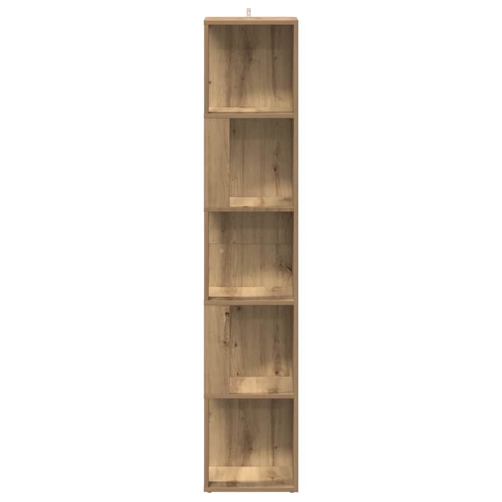 Mobile Angolare Rovere Artigianale 33x33x165 cm in Truciolato | homemem39