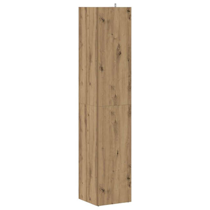 Mobile Angolare Rovere Artigianale 33x33x165 cm in Truciolato | homemem39