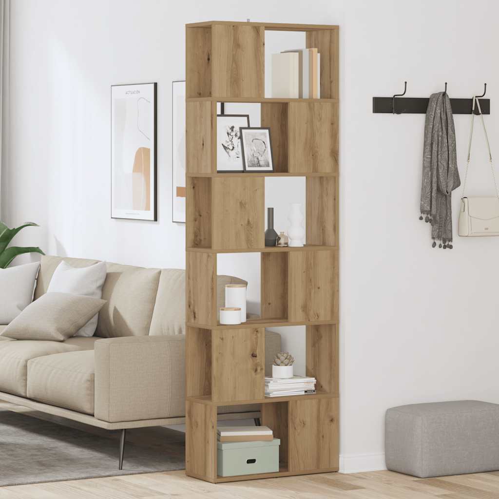 Libreria/Divisorio Stanza Rovere Artigianale 60x24x186 cm