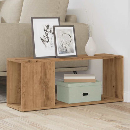 Mobile Porta TV Rovere Artigianale 80x24x32cm Legno Multistrato
