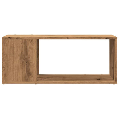 Mobile Porta TV Rovere Artigianale 80x24x32cm Legno Multistrato