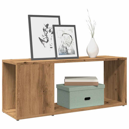Mobile Porta TV Rovere Artigianale 80x24x32cm Legno Multistrato