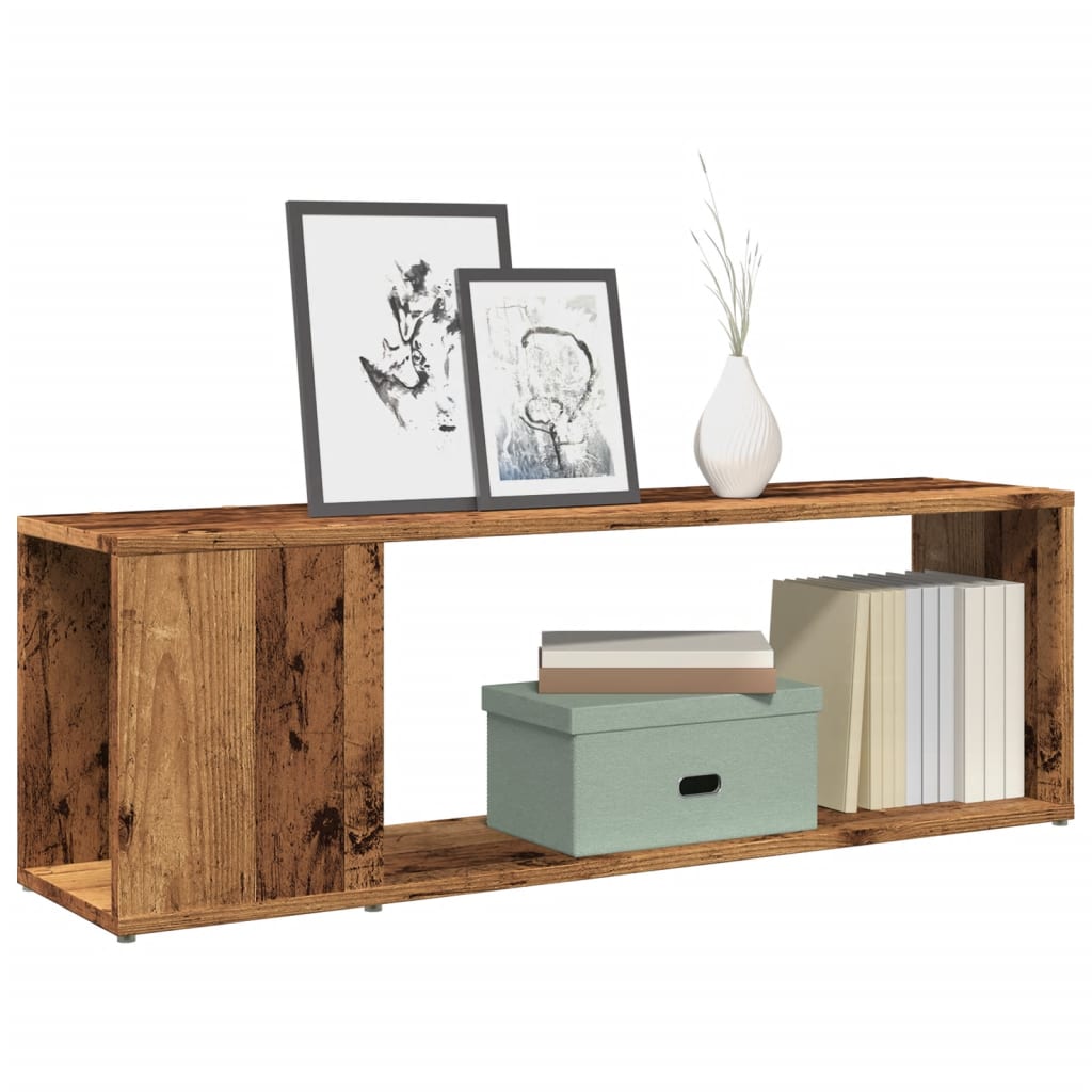 Mobile Porta TV Legno Antico 100x24x32 cm in Legno Multistrato | homemem39