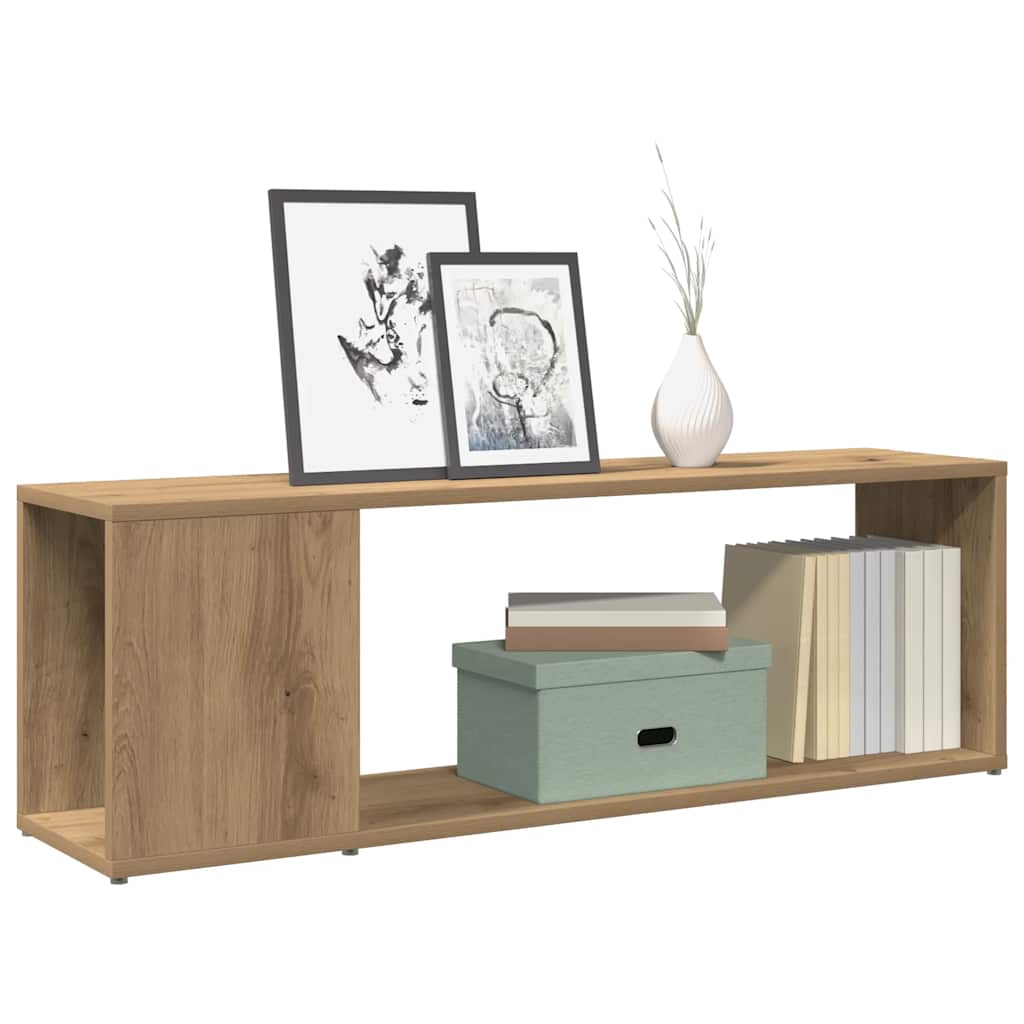 Mobile TV Rovere Artigianale 100x24x32 cm in Legno Multistrato | homemem39
