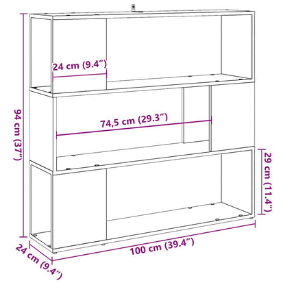 Libreria/Divisorio in Legno Vecchio 100x24x94 cm | homemem39