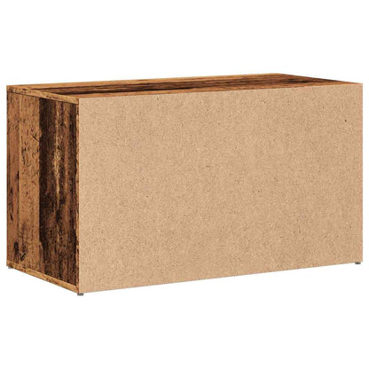 Panca Ingresso 80x40x45 cm Legno Vecchio Legno Multistrato | homemem39