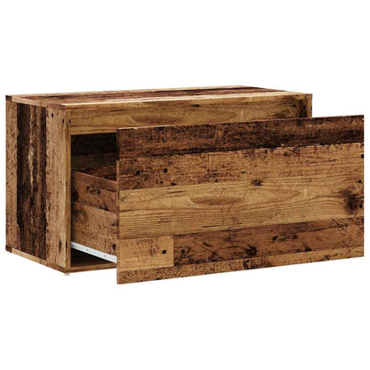 Panca Ingresso 80x40x45 cm Legno Vecchio Legno Multistrato | homemem39