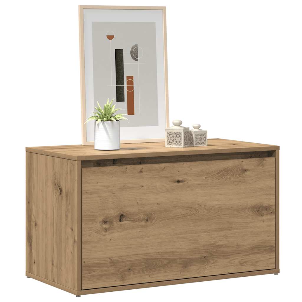 Panca Ingresso 80x40x45 cm Rovere Artigianale Legno Multistrato | homemem39