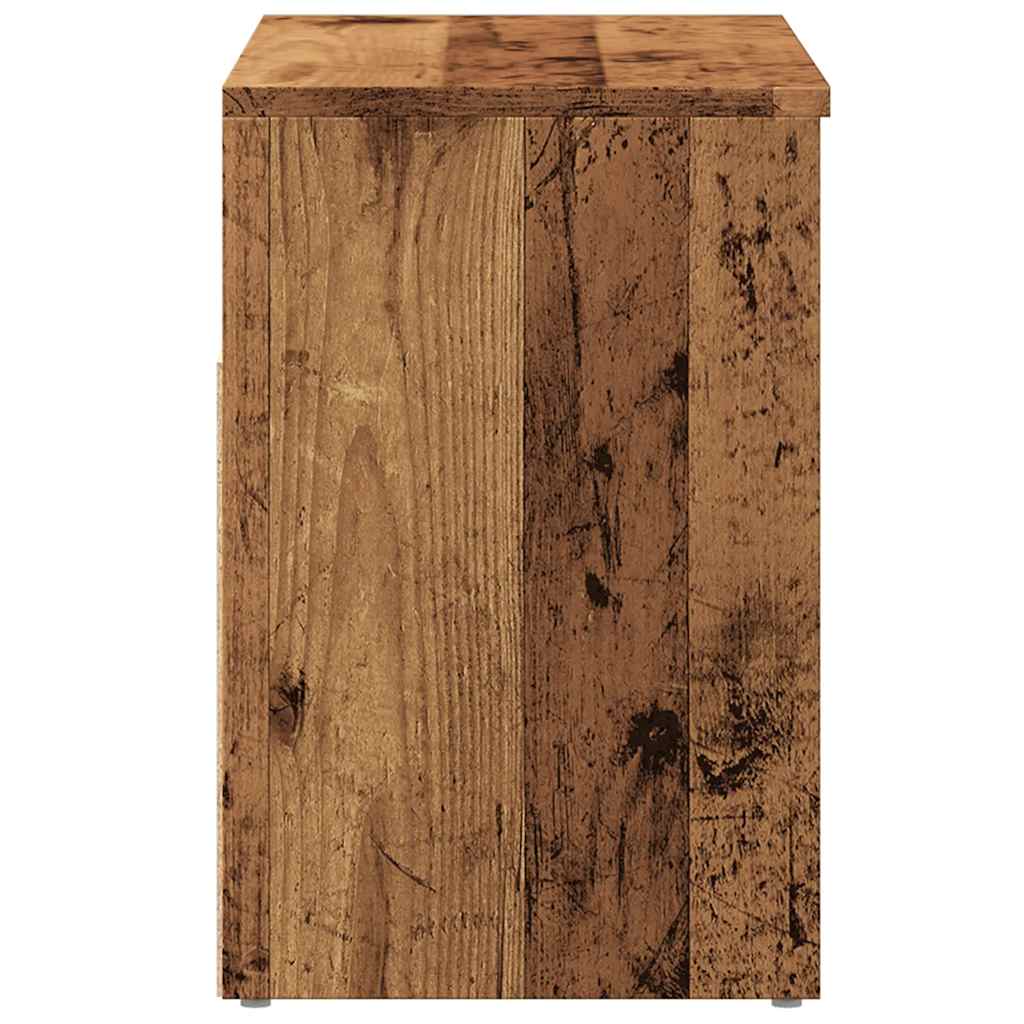 Scarpiera Legno Antico 60x30x45 cm in Legno Multistrato - homemem39