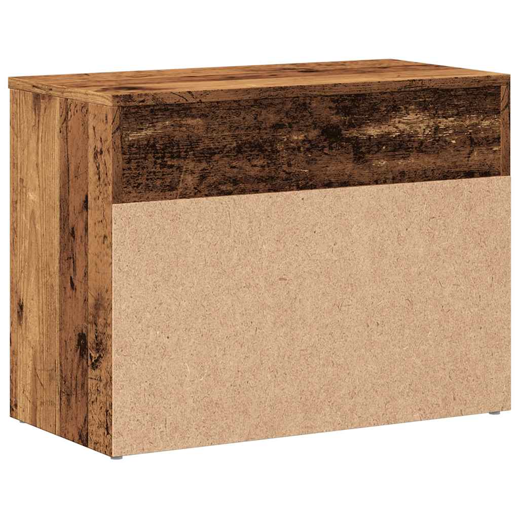 Scarpiera Legno Antico 60x30x45 cm in Legno Multistrato - homemem39