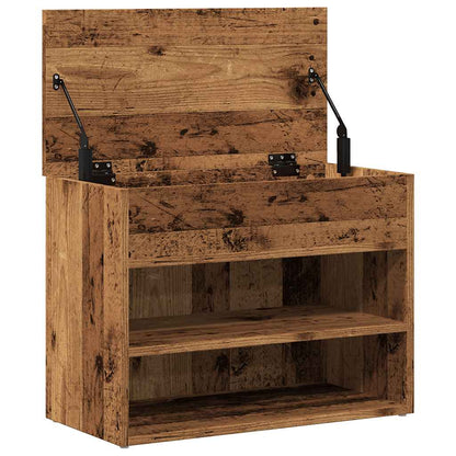 Scarpiera Legno Antico 60x30x45 cm in Legno Multistrato - homemem39