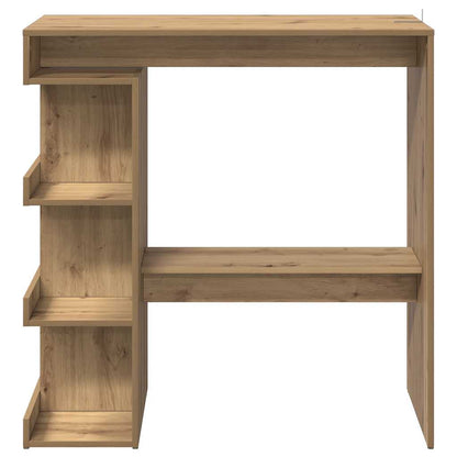 Tavolo da Bar con Ripiani Rovere 100x48x101,5 cm in Truciolato