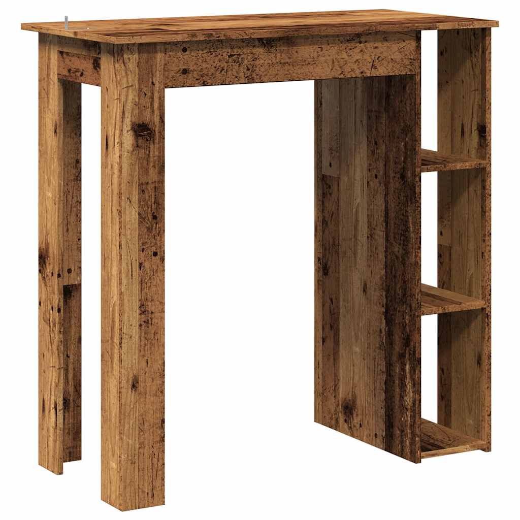Tavolo Bar con Ripiano Antico 102x50x103,5 cm Truciolato | homemem39