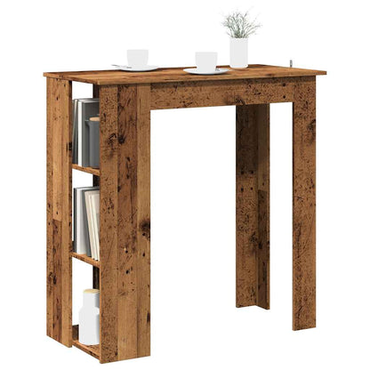 Tavolo Bar con Ripiano Antico 102x50x103,5 cm Truciolato | homemem39