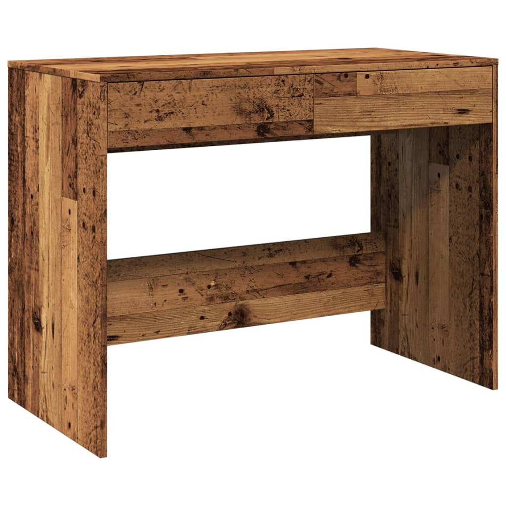 Scrivania Legno Antico 101x50x76,5 cm in Legno Multistrato - homemem39