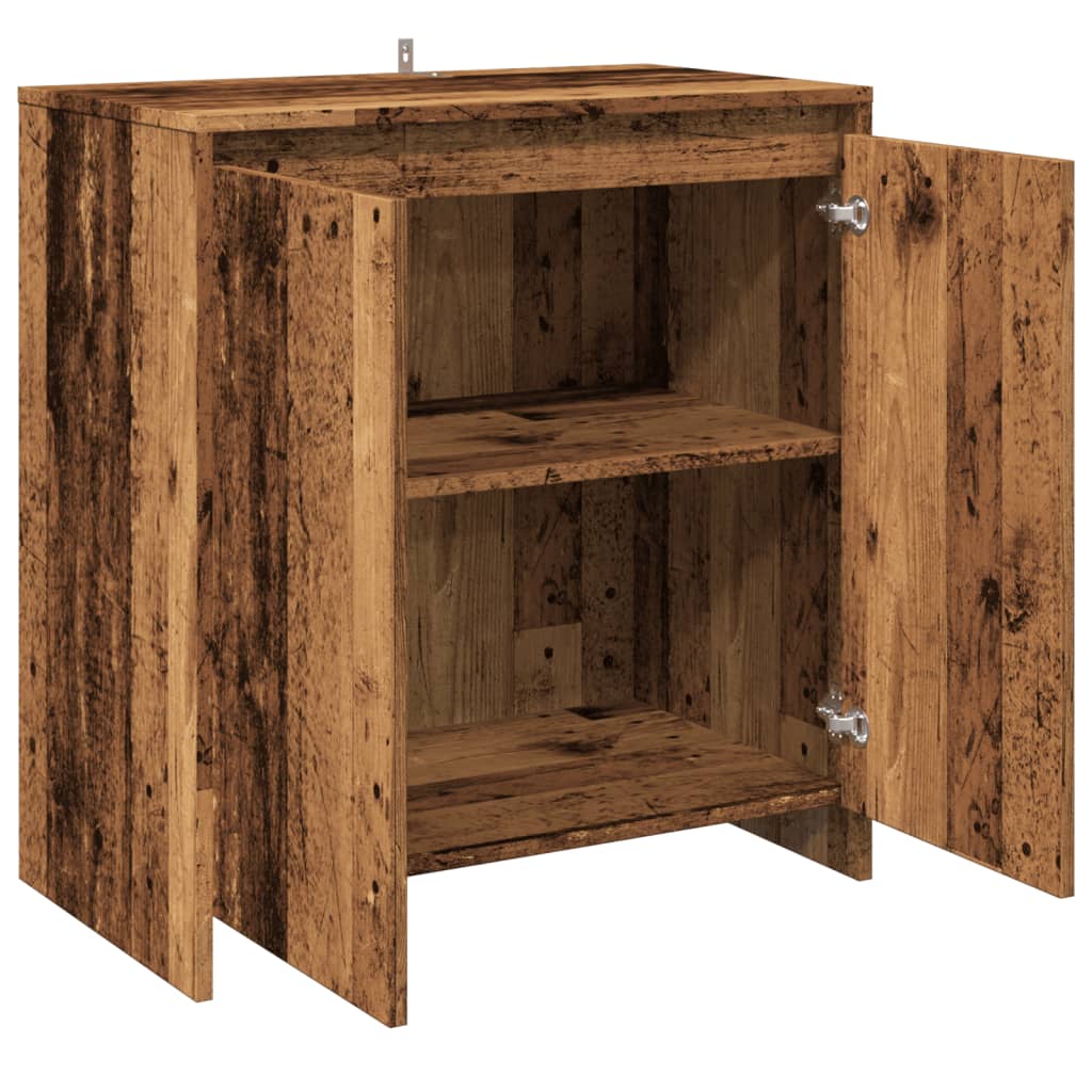 Credenza Legno Antico 70x41x75 cm in Truciolato - homemem39
