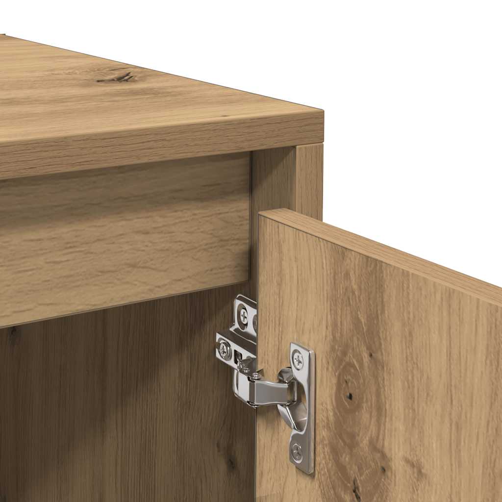 Credenza Rovere Artigianale 70x41x75 cm in Truciolato - homemem39