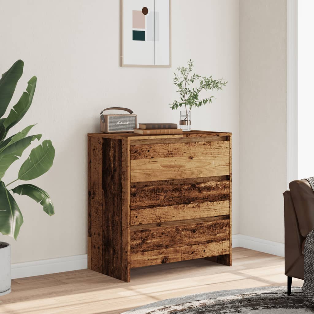 Credenza Legno Antico 70x41x75 cm in Truciolato - homemem39