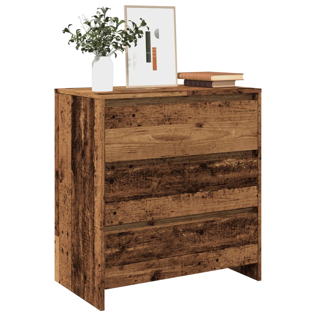 Credenza Legno Antico 70x41x75 cm in Truciolato - homemem39
