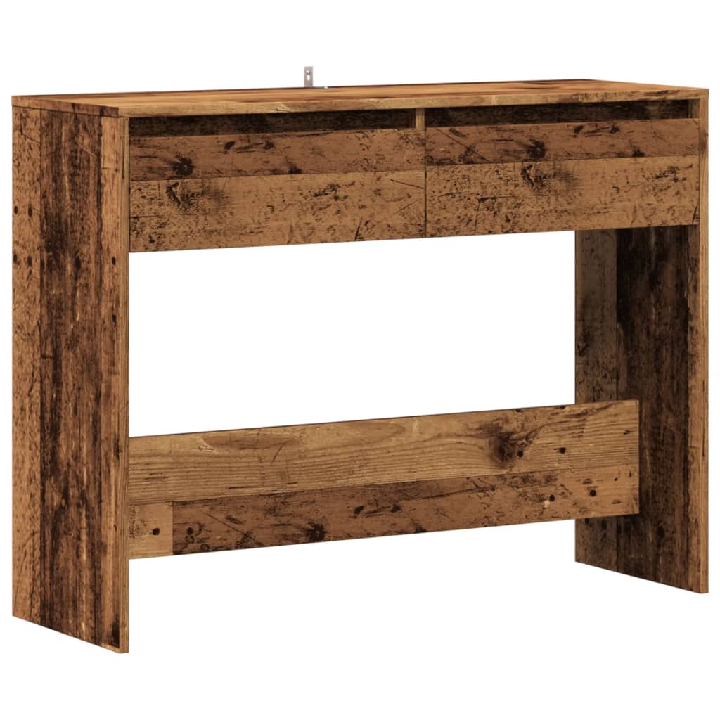 Tavolino Consolle Legno Vecchio 100x35x76,5 cm in Truciolato