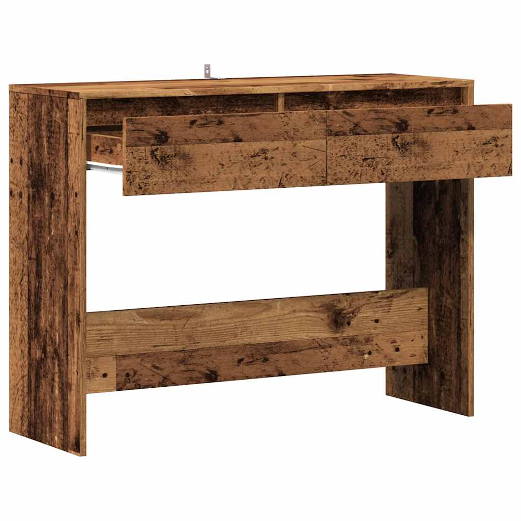 Tavolino Consolle Legno Vecchio 100x35x76,5 cm in Truciolato