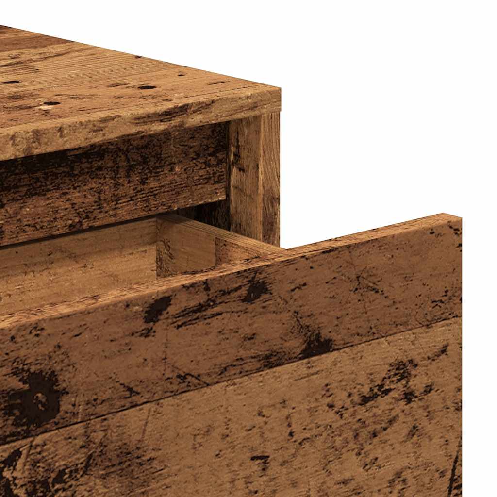 Tavolino Consolle Legno Vecchio 100x35x76,5 cm in Truciolato