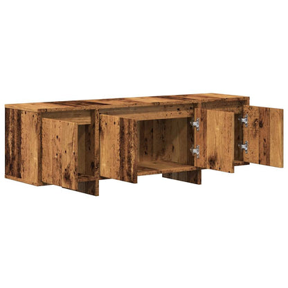 Mobile Porta TV Legno Antico 120x30x40,5 cm Legno Multistrato - homemem39
