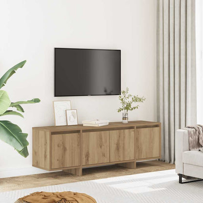 Mobile Porta TV Rovere Artigianale 120x30x40,5 cm Multistrato - homemem39