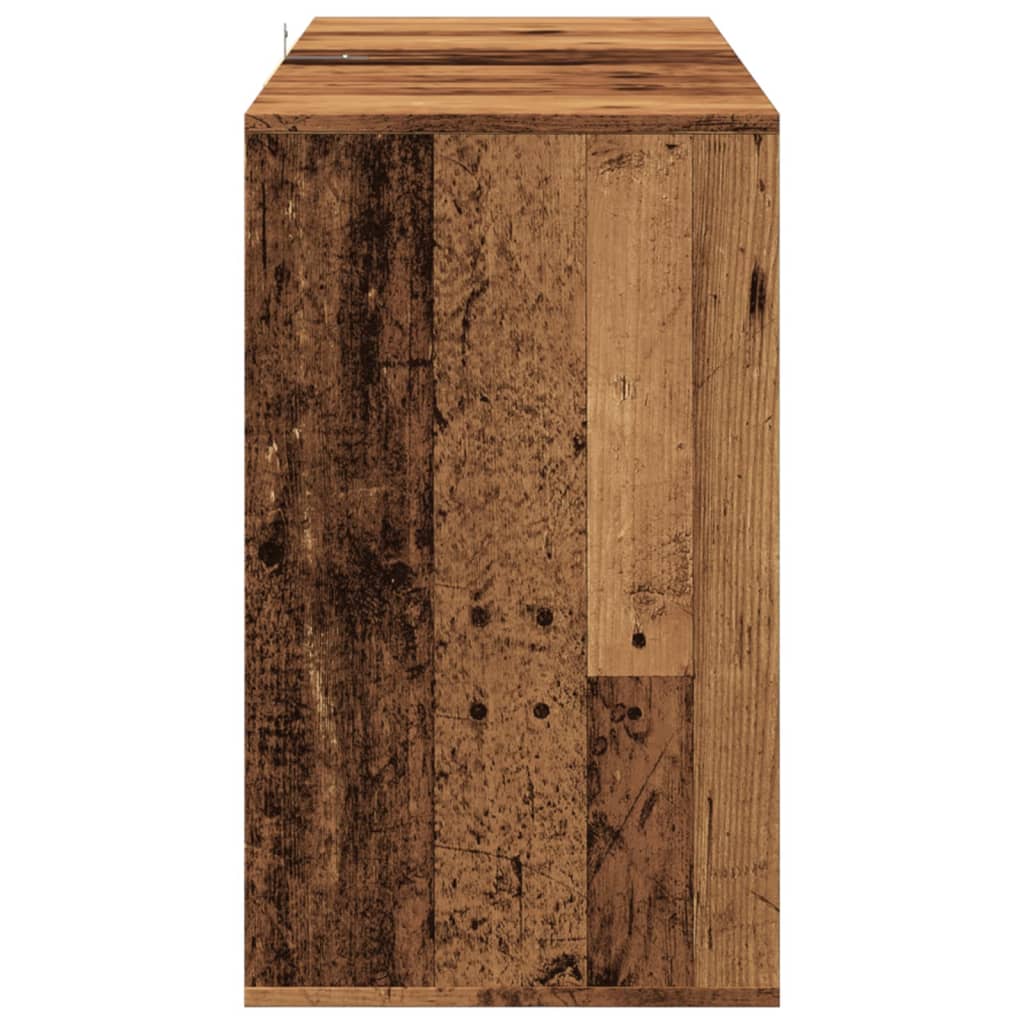 Credenza Legno Antico 120x41x75 cm in Legno Multistrato - homemem39