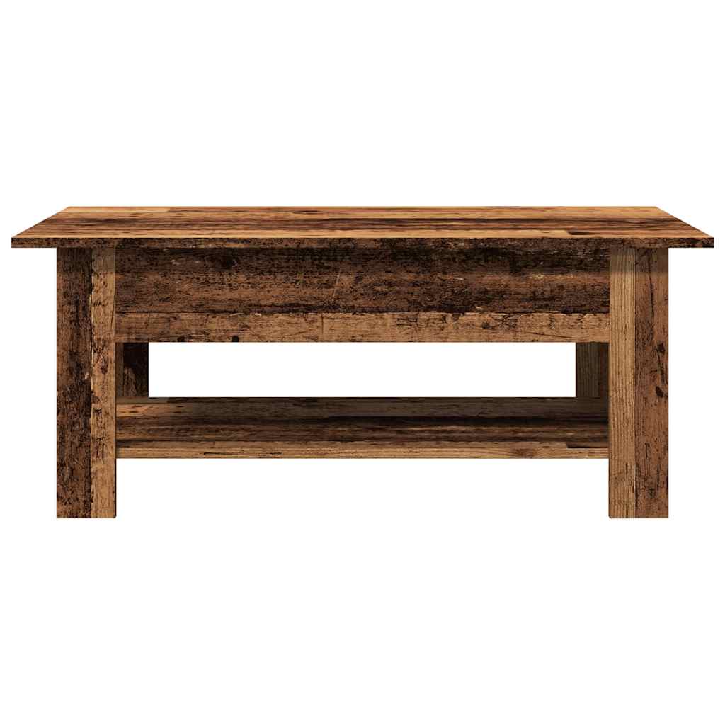 Tavolino da Salotto Legno Antico 102x55x42 cm Legno Multistrato | homemem39