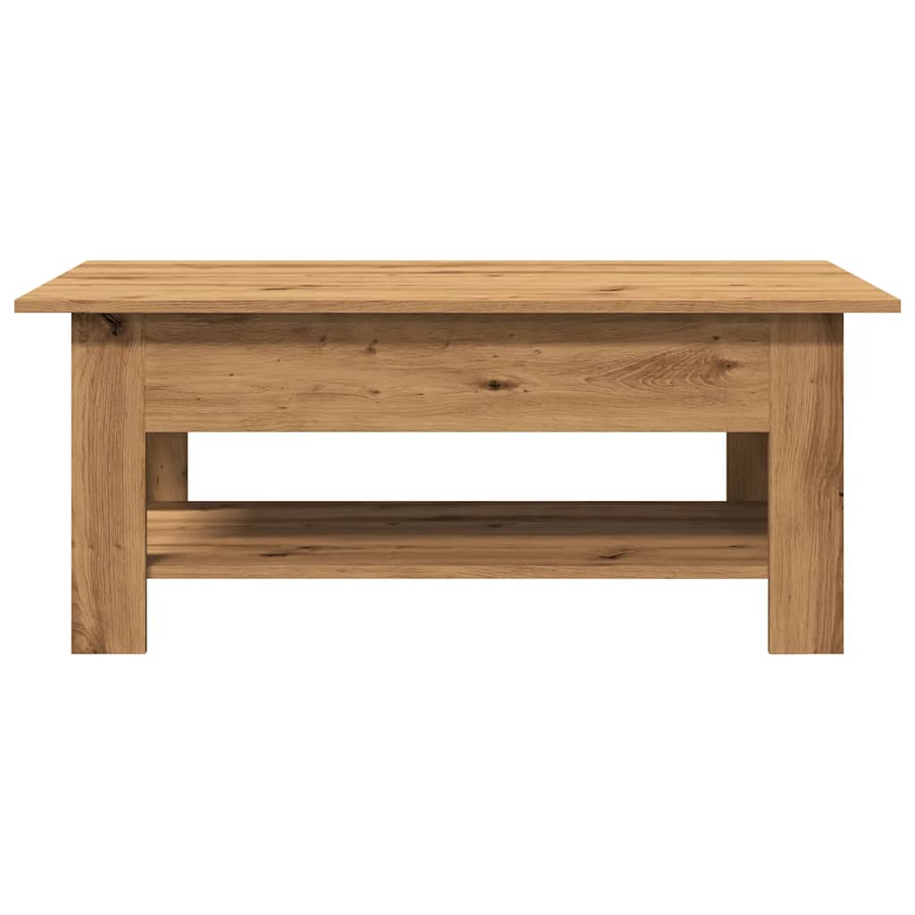 Tavolino Salotto Rovere Artigianale 102x55x42 cm Multistrato | homemem39