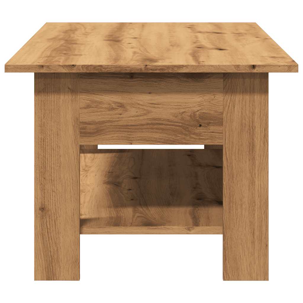 Tavolino Salotto Rovere Artigianale 102x55x42 cm Multistrato | homemem39