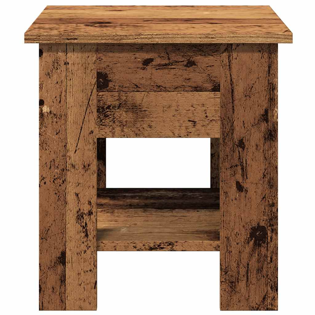 Tavolino da Salotto Legno Antico 40x40x42 cm Legno Multistrato | homemem39
