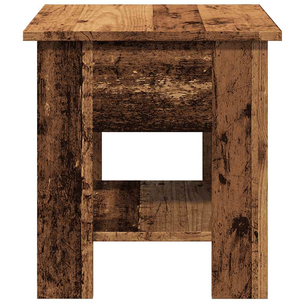 Tavolino da Salotto Legno Antico 40x40x42 cm Legno Multistrato | homemem39