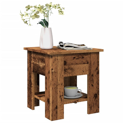 Tavolino da Salotto Legno Antico 40x40x42 cm Legno Multistrato | homemem39