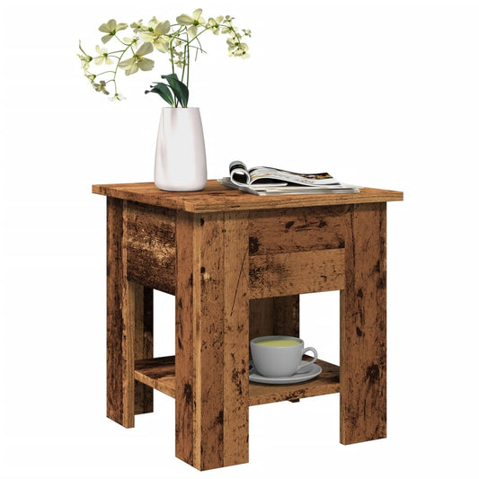 Tavolino da Salotto Legno Antico 40x40x42 cm Legno Multistrato | homemem39