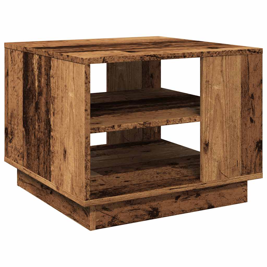 Tavolino da Salotto Legno Antico 55x55x42 cm Legno Multistrato | homemem39