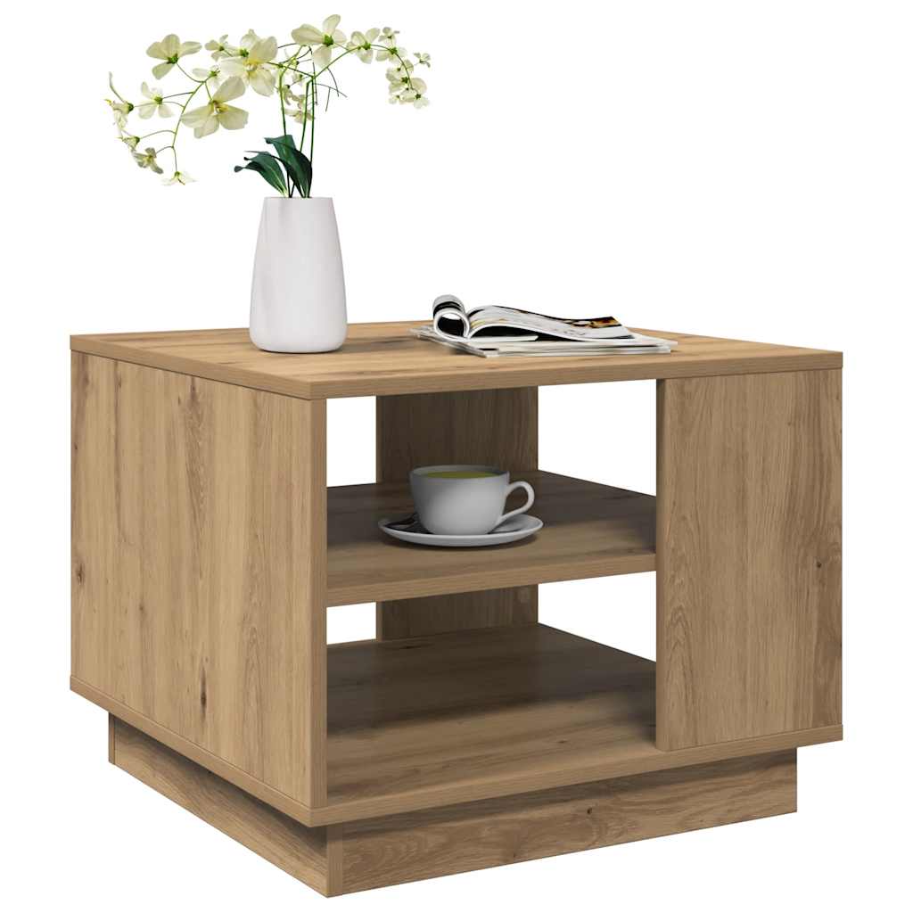 Tavolino da Salotto Artigianale 55x55x42 cm Legno Multistrato | homemem39
