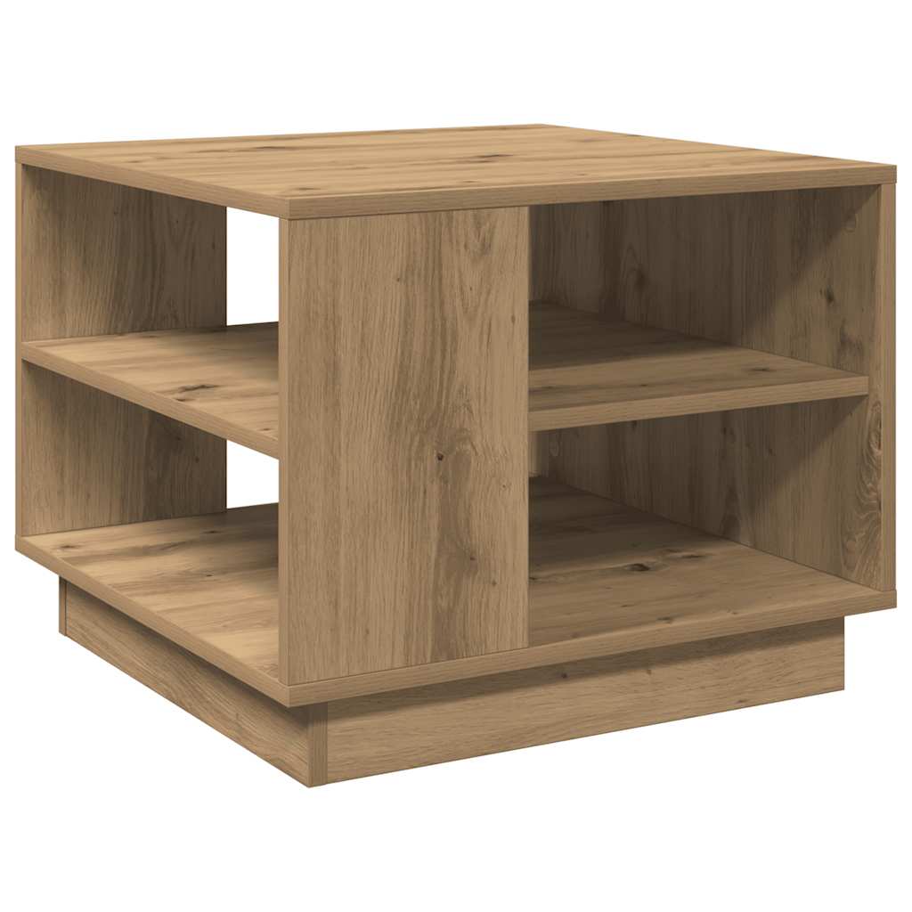 Tavolino da Salotto Artigianale 55x55x42 cm Legno Multistrato | homemem39